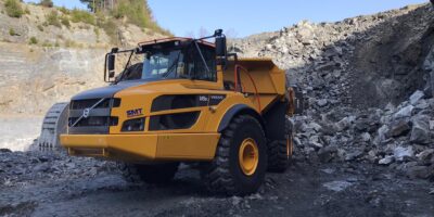 Tombereau à suspension intégrale A45G de Volvo